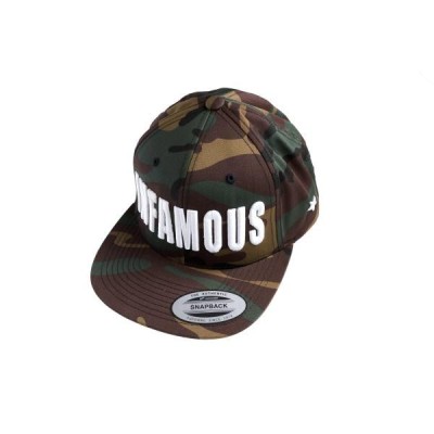 SNAPBACK INFAMOUS CAMO 3D Infamous Team Infms Stunt +Stickers
