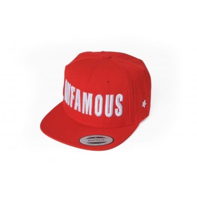 SNAPBACK INFAMOUS 3D RED | GREY | BLACK Infamous Team Infms Stunt +Stickers