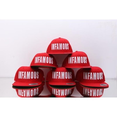 SNAPBACK INFAMOUS 3D RED | GREY | BLACK Infamous Team Infms Stunt +Stickers