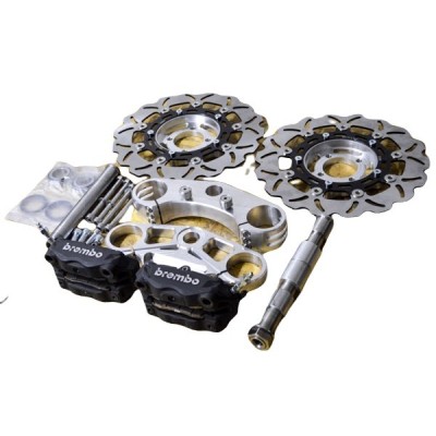 Suspension BMW K100 K75 K1100- Motogadget, up side down, custom yokes-cafe racer R9T RnineT