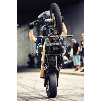 Crash cage - engine guard crash bar Harley Davidson Dyna (1994-2005) Stunt Club Style Custom