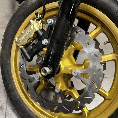 Big Brake 14" Disc Rotor 355mm for Harley Davidson Dyna Touring Custom Bagger Club Style