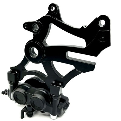 Extra Caliper Bracket Yamaha MT07 MT09 YZF R7 FJ09 FZ-07 MT-07 ABS Stunt Left Support 2014 2015 2016 2017 2018 2019 2020 2021 2022 2023 2024