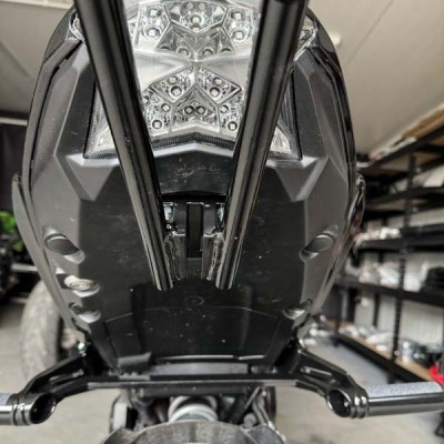 Steel Scrape Bar - 12 o'clock Kawasaki Z650 (2017-2024) 12bar Titan Stunt