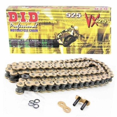 DID drive chain DID 525 VX G&B X-ring GOLD – 110 links