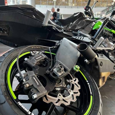 Rear Sets Footrests Subcage Kawasaki ZX6R 636 (2013-2025) Stunt Controls Sub-cage