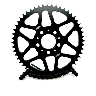 Steel Sprocket 52t 530 Harley Davidson Dyna FXD Glide Sportster 883 1200 1450 1600 Stunt Club Style