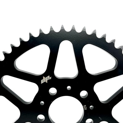 Steel Sprocket 52t 530 Harley Davidson Dyna FXD Glide Sportster 883 1200 1450 1600 Stunt Club Style