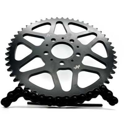 Steel Sprocket 52t 530 Harley Davidson Dyna FXD Glide Sportster 883 1200 1450 1600 Stunt Club Style