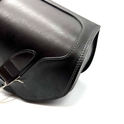 Brown Saddlebag + Frame for Indian Boober Twenty Rogue Sixty (20017-2024) Leather Solo Bag Custom