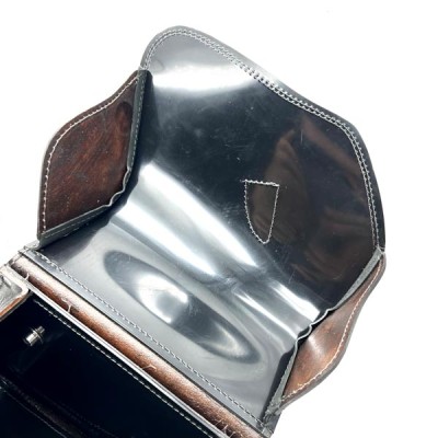 Brown Saddlebag + Frame for Indian Boober Twenty Rogue Sixty (20017-2024) Leather Solo Bag Custom