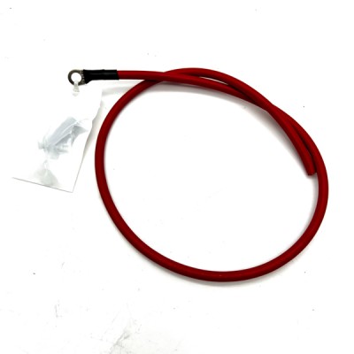 Two Battery Power Cables 10mm2 with Terminal - 60cm Cafe Racer Harley Davidson Stunt Harness Motorcycle Cables