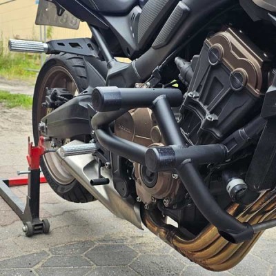 Rear Sets - Footrests Pegs Subcage Honda CB 650R CB650 (2019-2024) Stunt Gymkhana