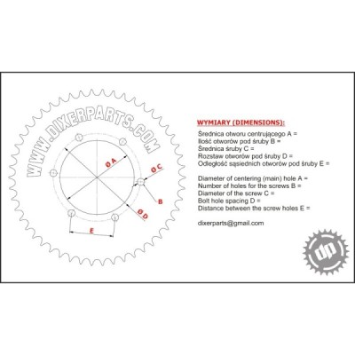 Aluminum sprocket – 61 to 80 teeth – custom made