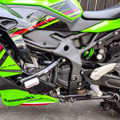 Front Sets Driver's Footrest Footpegs Kawasaki ZX4-RR Ninja ZX400 (2023-2025) Stunt Gymkhana
