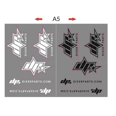 Motorcycle stickers set Dixer Parts - Stunt Gymkhana