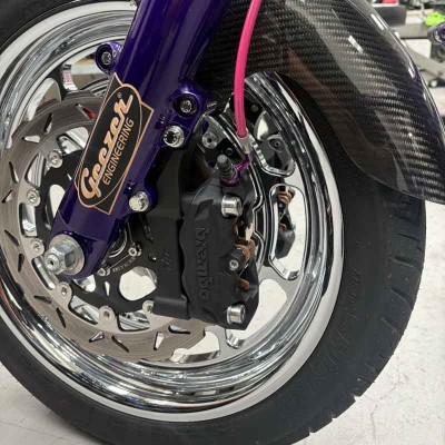 Upgrades Calipers Adapters Bracket Brembo-100mm Harley Davidson Dyna Softail Touring Left+Right