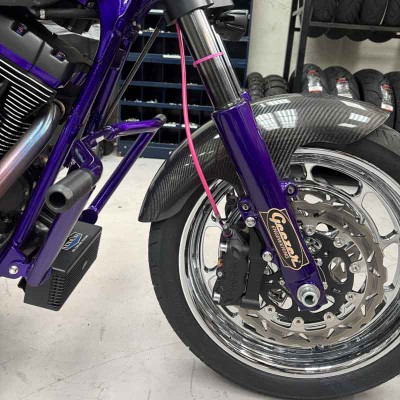 Upgrades Caliper Adapter Bracket Brembo-100mm Harley Davidson Dyna Softail Touring -Right