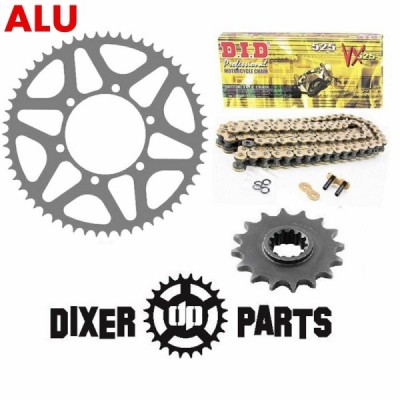 Chain drive kit 15/60 ALUMINUM + GOLD chain DID 525 VX – Suzuki GSX-R 600 750 (06-10) – stunt