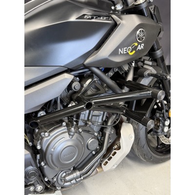 Yamaha MT-07 crash cage (2025-2026) FZ07 - stunt drift street - engine guard highway bar