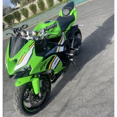 Reinforced Upper Triple Tree Clamp + 28,6mm Risers Kawasaki ZX6R 636 (2013-2025) Stunt