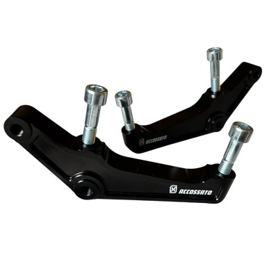Zestaw Mocowań Adaptery Zacisków Accossato 108mm Harley Davidson Dyna (2000-2023) Sportster Softail Dyna Touring