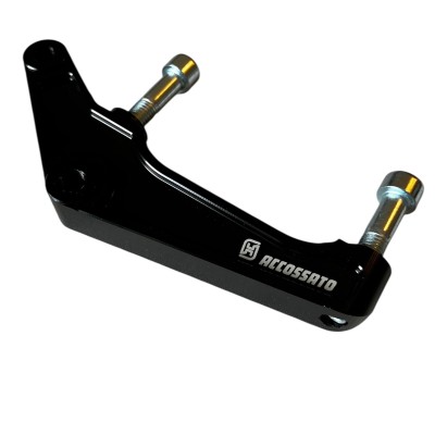 Zestaw Lewe Mocowanie Adapter + Zacisk Accossato 108mm Harley Davidson Dyna (2000-2023) Sportster Softail Dyna Touring