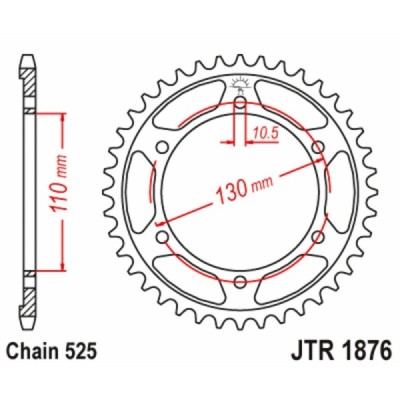 Aluminum stunt sprocket 55t-525 for Yamaha R6 (03-18) FZ7 MT-07 (14-22) Suzuki GSXR 600 750 (11-19)