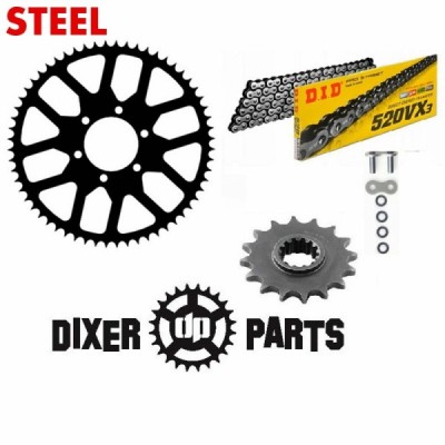 Chain drive kit 15/50 + DID chain 520 VX3 – Kawasaki ZX6-R 636 (03-06) – stunt
