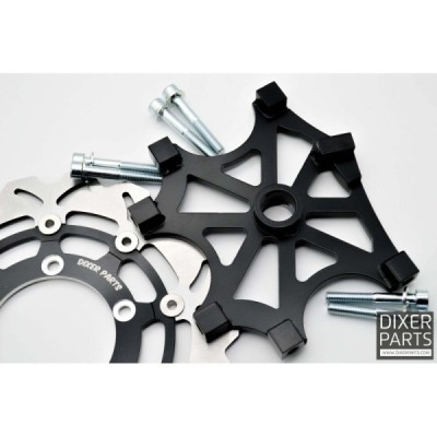 Handbrake bracket for Suzuki GSXR 600 750 K6 K7 (06-07) 300 mm rotor – 3x radial – stunt