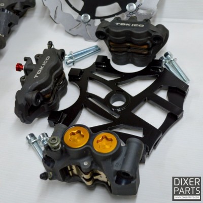 Handbrake bracket for Yamaha R6 (06-16) – 300 mm – 3x radial – stunt