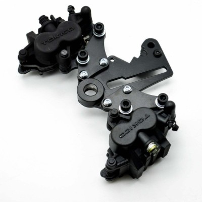 Brake caliper bracket + 2x HB caliper Husqvarna FC FE TC TE TX 250 350 450 501 125 150 570 390 300i