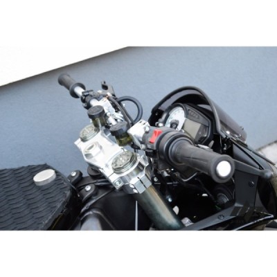 Clip-ons Handle Bar Movable Fully Adjustable 50mm Stunt Risers Steering Track