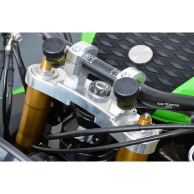Top Triple Tree Clamp +28,6mm Risers Kawasaki ZX6R 636 (03-04) Stunt Upper Forks