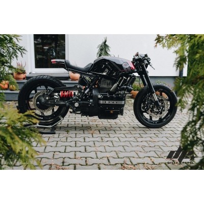 Upper triple tree clamp (yoke) BMW K75 K100 K1100 for the BMW S1000RR suspension – cafe racer + Motogadget PRO