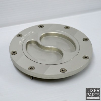 Silver fuel filler cap BMW K75 K100 K1100 cafe racer scrambler