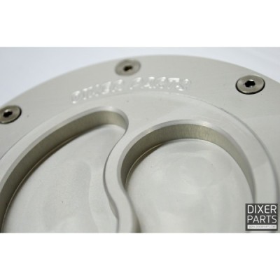 Silver fuel filler cap BMW K75 K100 K1100 cafe racer scrambler