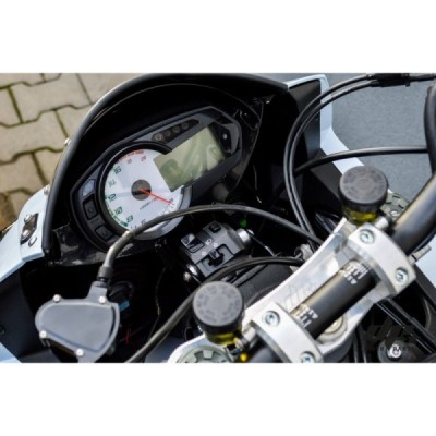 Reinforced upper triple tree clamp + 28,6mm risers Kawasaki ZX6R 636 (09-12) – stunt