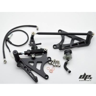 Front sets – driver’s footrest – MODEL 1B (long, black) BMW K100 K75 K1100 cafe racer scrambler