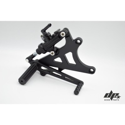 Front sets – driver’s footrest – MODEL 1B (long, black) BMW K100 K75 K1100 cafe racer scrambler