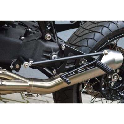 Front sets – driver’s footrest – MODEL 1B (long, black) BMW K100 K75 K1100 cafe racer scrambler