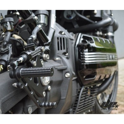 Front sets – driver’s footrest – MODEL 1B (long, black) BMW K100 K75 K1100 cafe racer scrambler