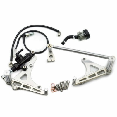Front Rear Sets Driver’s Footrest (short, silver) BMW K100 K75 K1100 Cafe Racer