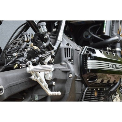 Front Rear Sets Driver’s Footrest (short, silver) BMW K100 K75 K1100 Cafe Racer