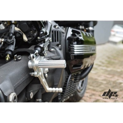 Front Rear Sets Driver’s Footrest (short, silver) BMW K100 K75 K1100 Cafe Racer