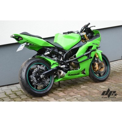 Steel Scrape bar 12 O’clock Kawasaki ZX6R 636 (03-04) Stunt Wheelie Round Titan