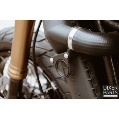 Radiator Side Extras Finishes Emblems Details BMW K100 K1100 Cafe Racer Boober