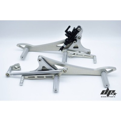 Front + rear sets – DUAL footrest BMW K100 K75 K1100 cafe racer scrambler