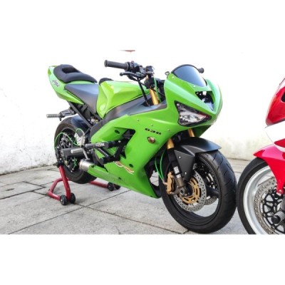 Short Exhaust Muffler Kawasaki ZX6R 636 (03-04) Stunt Drift Upgrade Tail Pipes