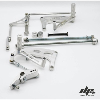 Front sets – driver’s footrest – Honda CX500 cafe racer scrambler-silver